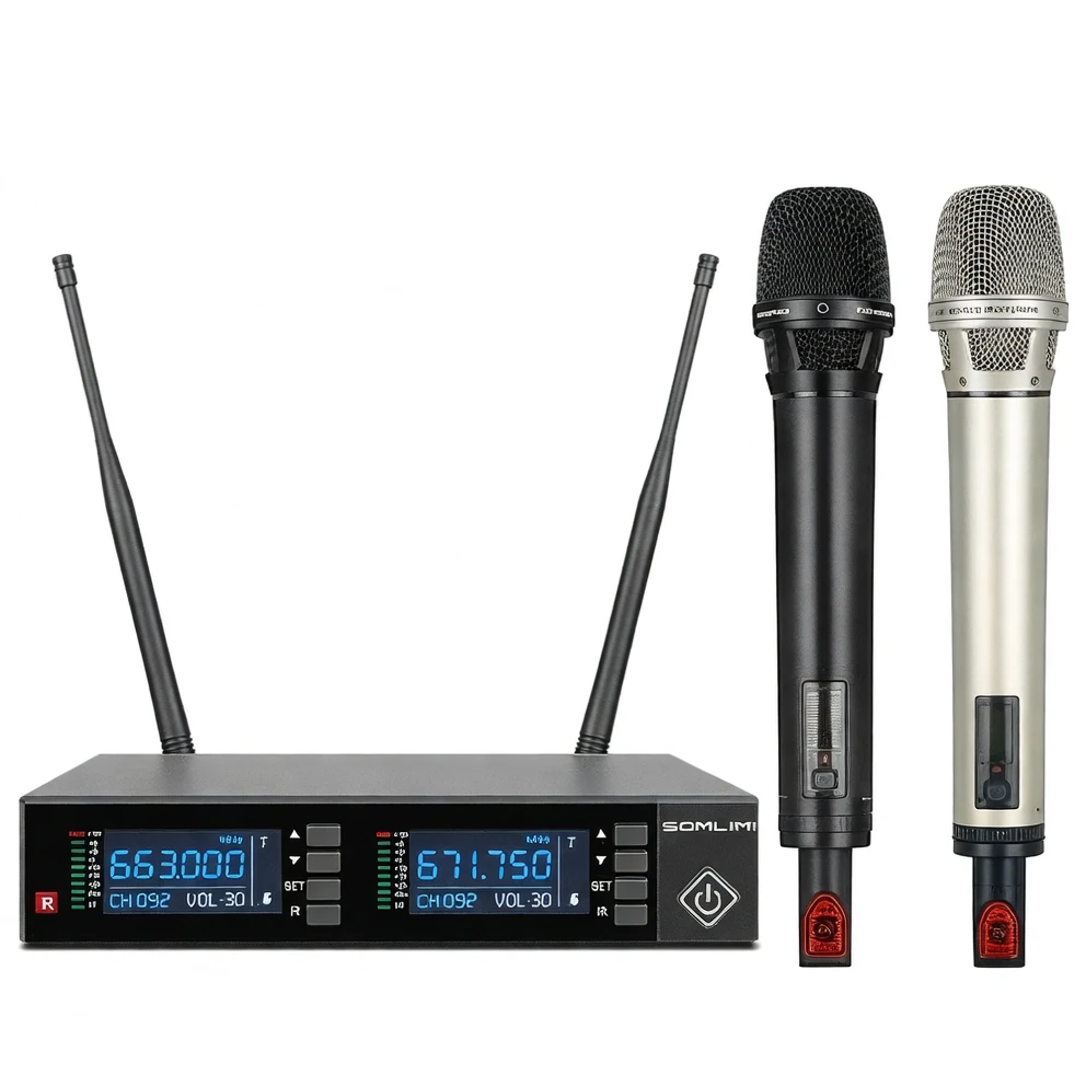 Harmonai SOM-5202 UHF Wireless Microphone — Professional-Grade High-Resolution Audio