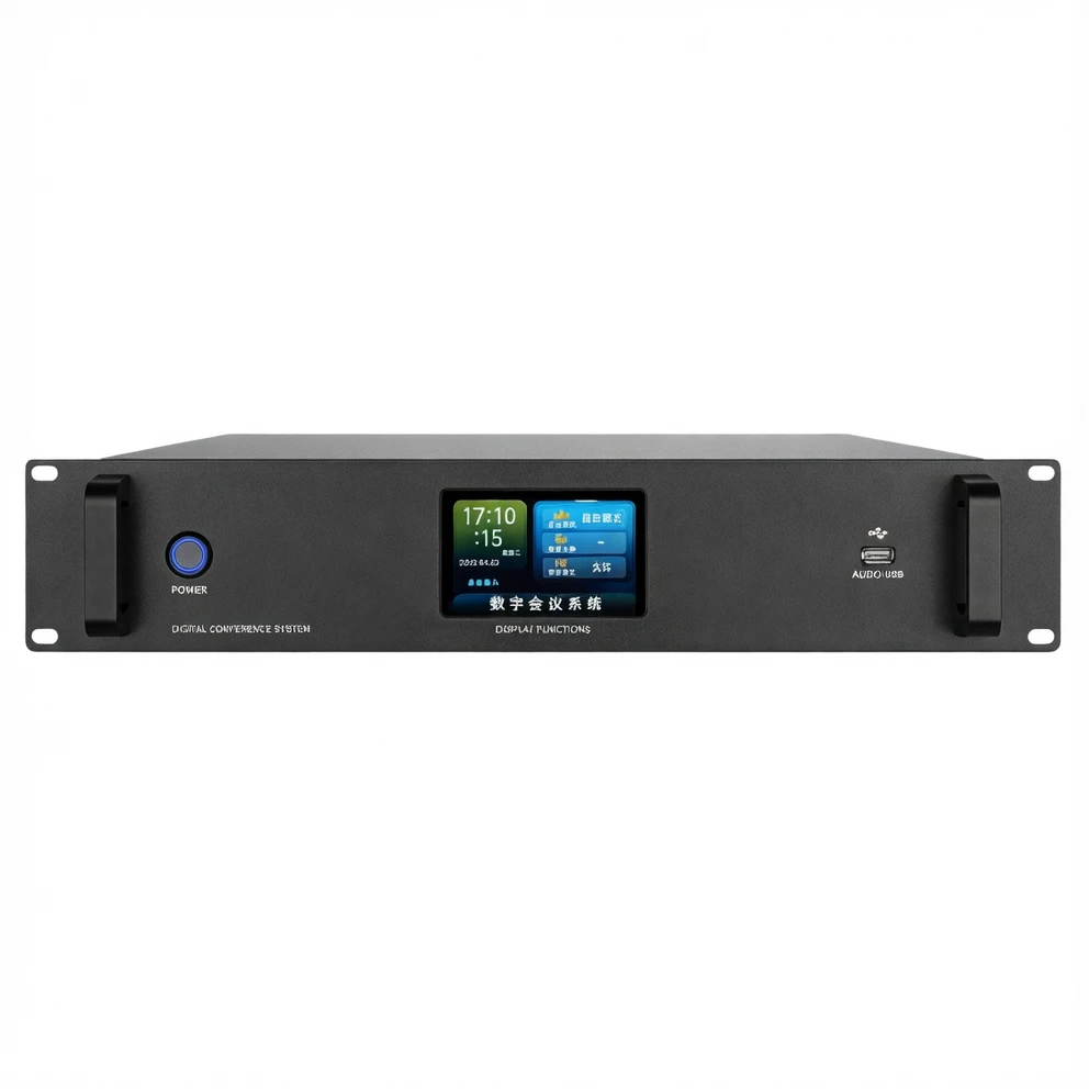 Harmonai GS-880 Intelligent Voting Conference System Main Unit — 3.5" Touchscreen · Daisy-Chain Connection · Full Sign-in, Voting, Election & Scoring