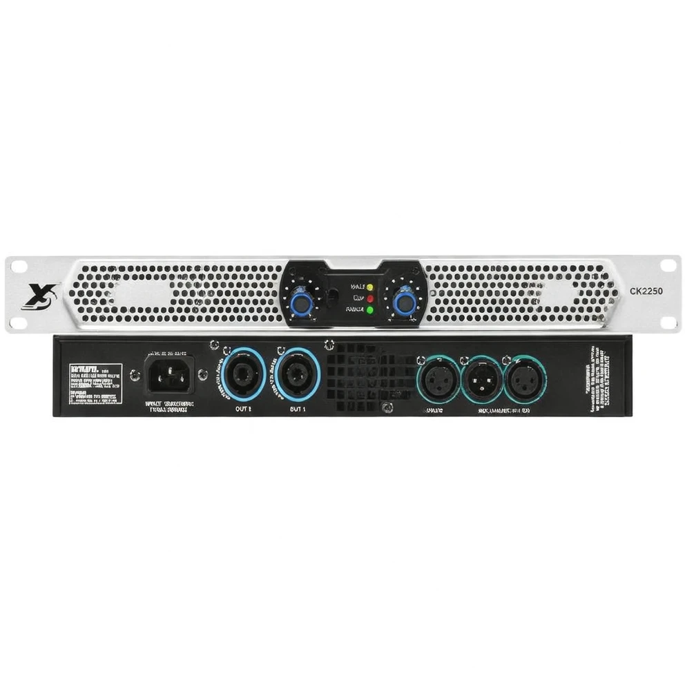 Harmonai CK2250 Professional 1U Digital Power Amplifier — 2×250W High-Fidelity Amplifier