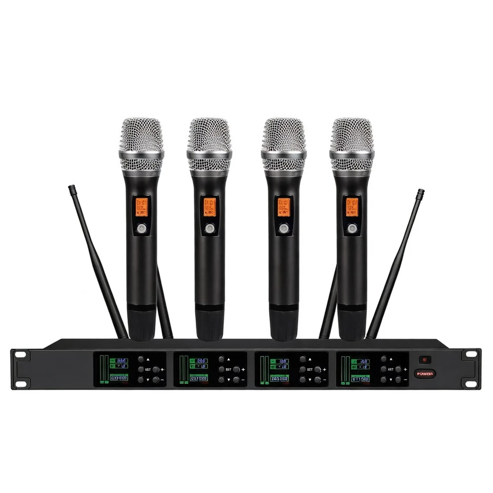 Harmonai GP-224 Quad-Channel Wireless Conference Microphone System
