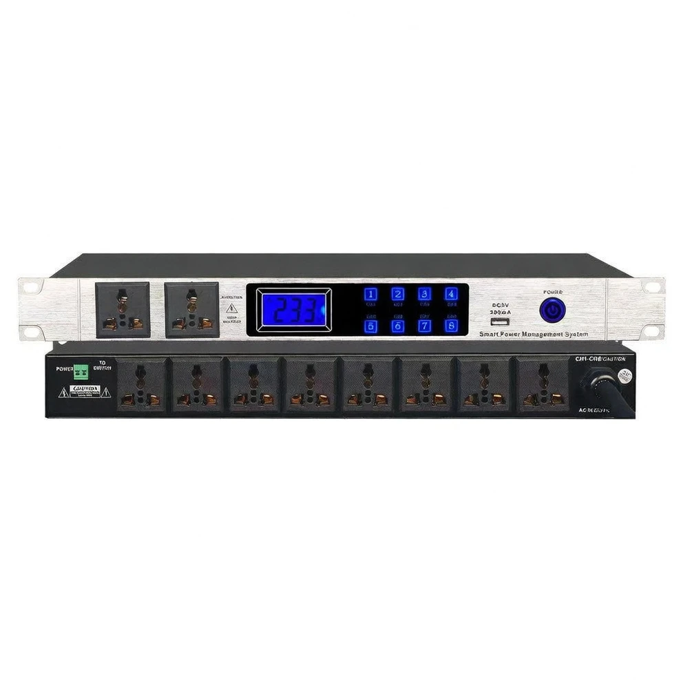 Harmonai M-9 Professional 8-Channel Power Sequencer with Smart Delayed Power-On — Essential for Stage & AV Systems