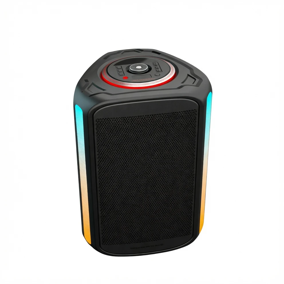 Harmonai HJ-P08 8-inch Portable Bluetooth Speaker with RGB Lights