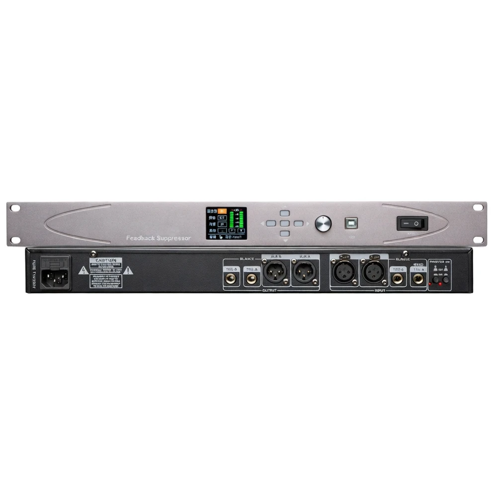 Harmonai FBX-8600 Automatic Feedback Suppressor — 56-bit DSP, 20 Notch Filters per Channel, Professional Howl Elimination