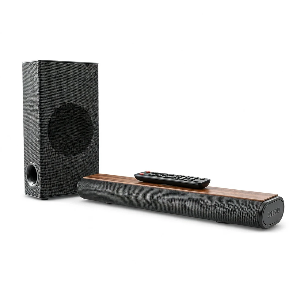 Mybestsound SE04PD 2.1-Channel Bluetooth Soundbar — 80W Output with Wired Subwoofer, Cinema-Quality Audio