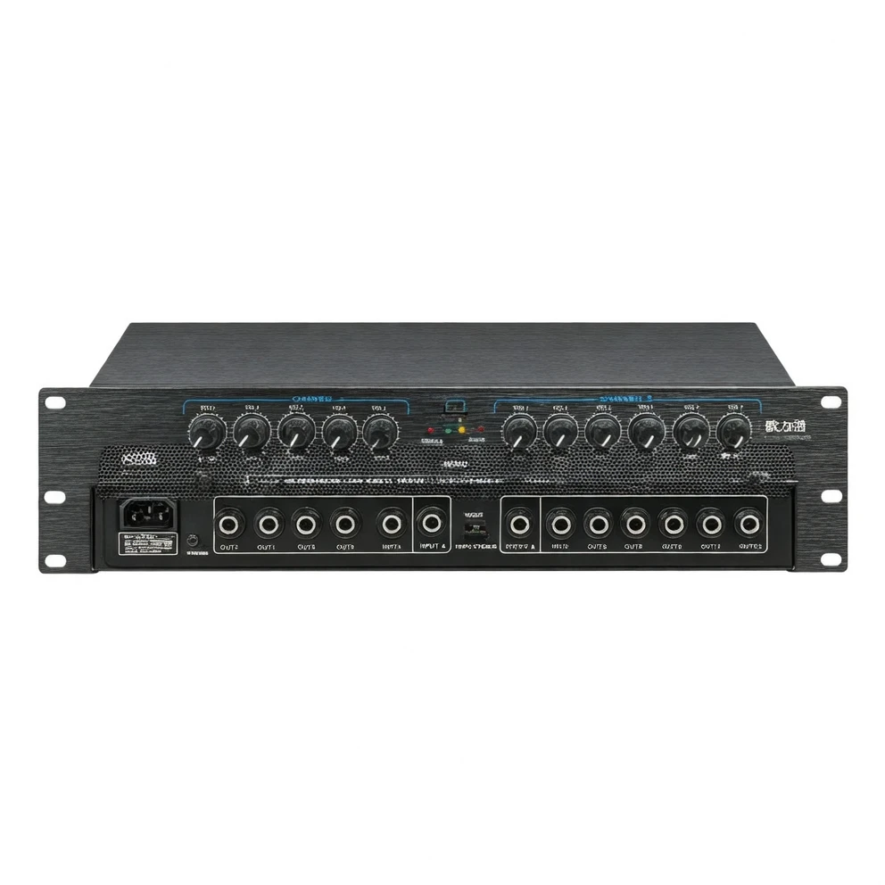 Harmonai FS206 Professional Signal Crossover — 6/12-Channel Independent Level-Controlled Audio Distributor