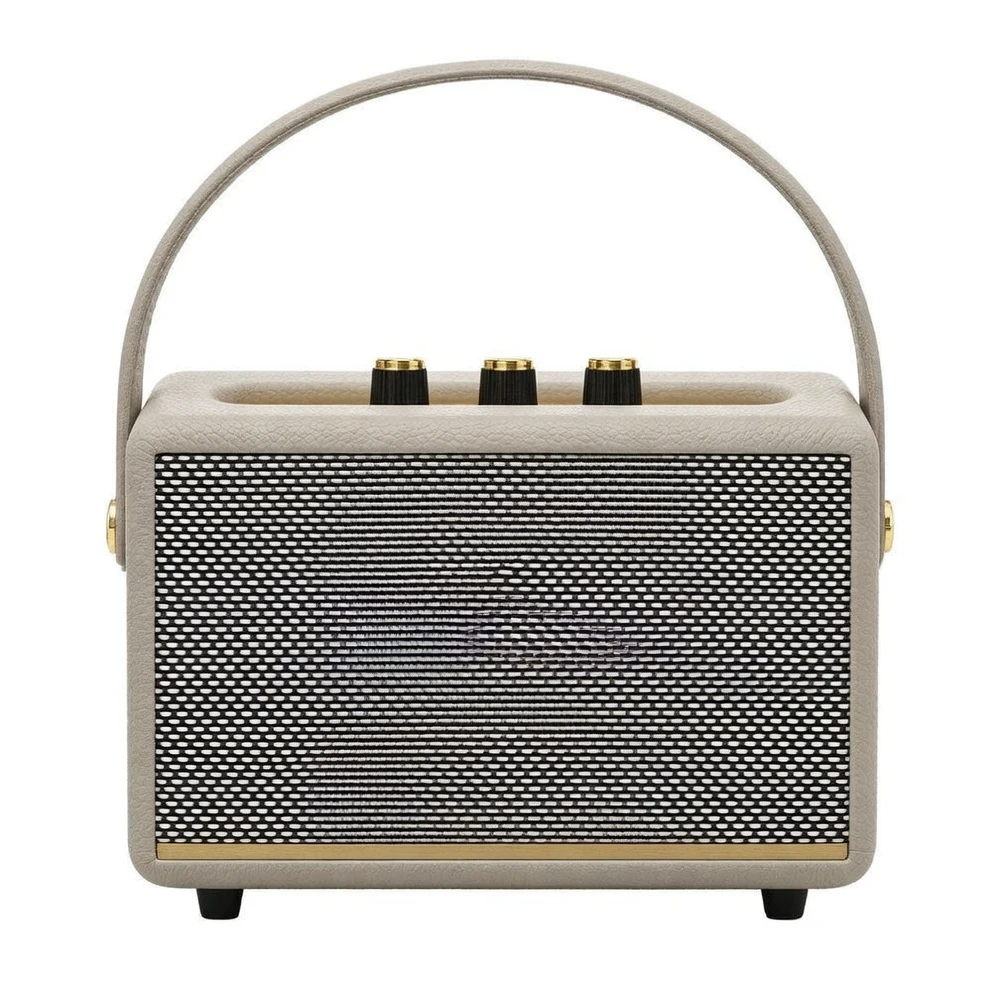 Harmonai HJ-DS1 Portable Leather Bluetooth Speaker — Dual 10W Stereo, Premium Leather Finish