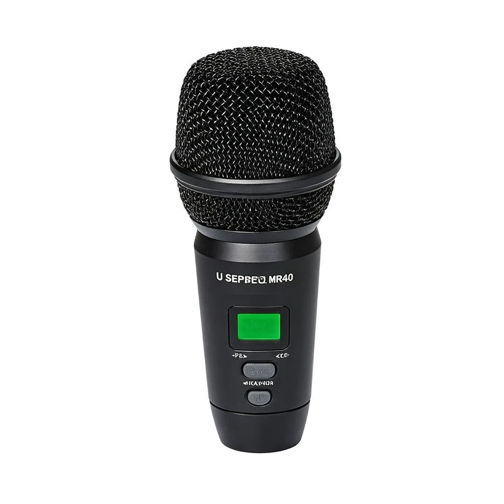 Harmonai MR40 UHF Quad-Lavalier Wireless Microphone System | Professional 4-Channel Wireless Conference System