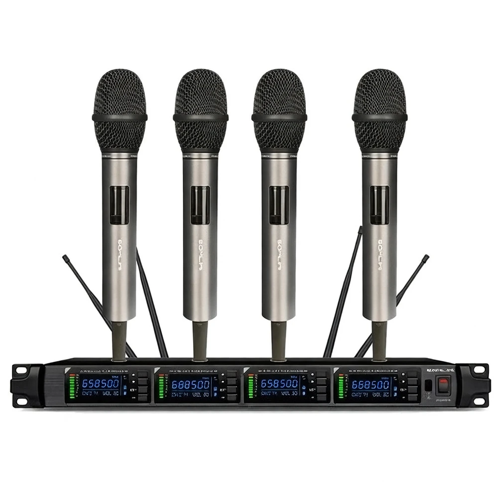 Harmonai SOM-4200 Professional UHF Wireless Microphone — High-Fidelity Vocals, Wideband Stability, Ready-to-Use