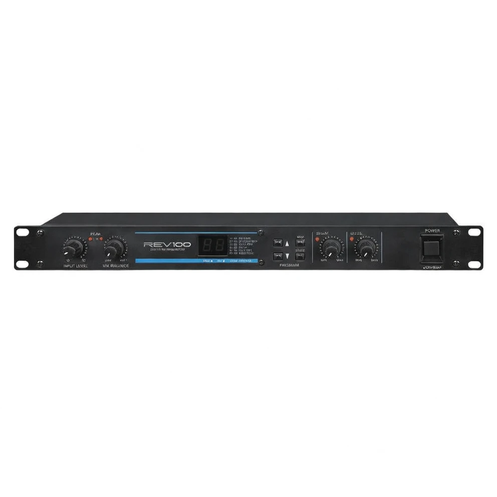 Harmonai REV-100 DSP Digital Effects Processor — 99 Presets for Professional Karaoke Audio Processing