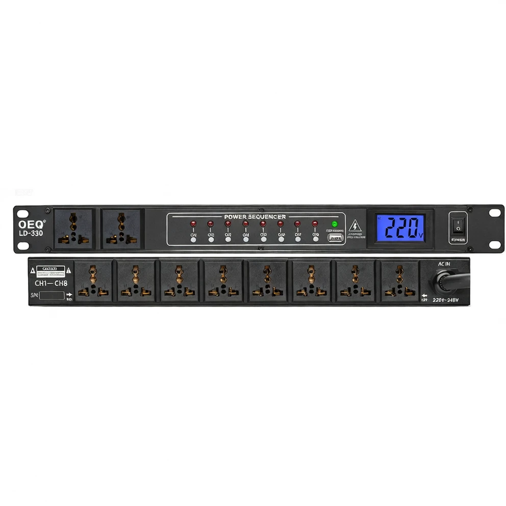 Harmonai LD-330 Professional 8-Channel Power Sequencer — Intelligent Power Management Expert