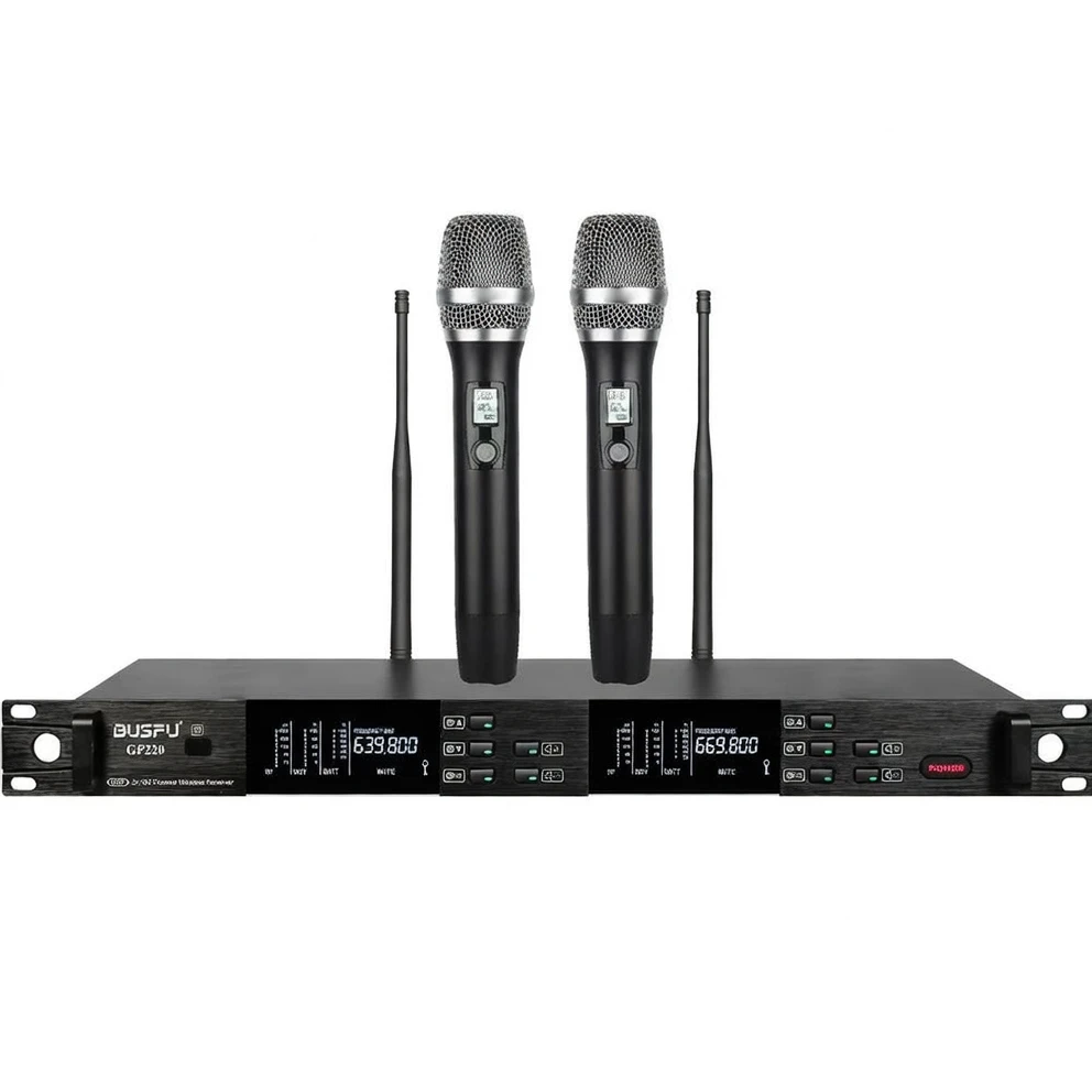 Harmonai GP-220 Professional UHF Wireless Microphone System | 200 Channels, 60m Range, High-Fidelity Audio