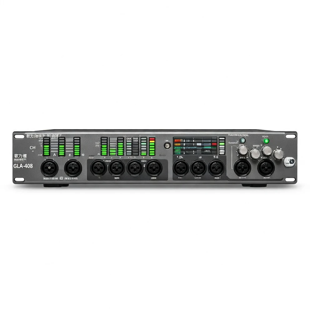 Harmonai GLA-408 4-in/8-out Digital Audio Processor — GL Series DSP Audio Management