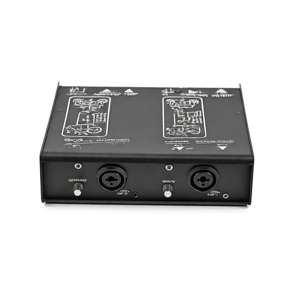 Harmonai DB2 Dual-Channel Instrument DI Box — Professional Audio Signal Conversion Solution