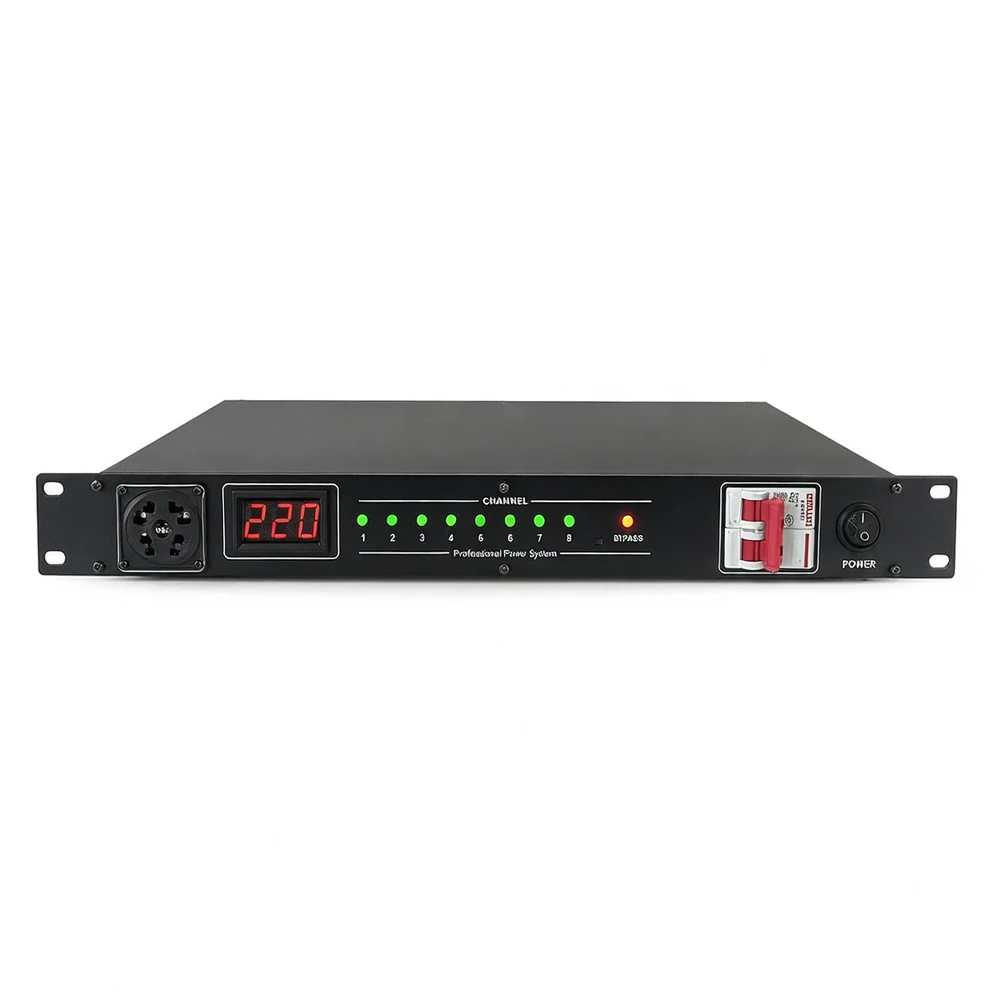Harmonai LD-350A 8-Channel Power Sequencer | 30A Capacity, 8000W Total Output, Professional Audio Power Management