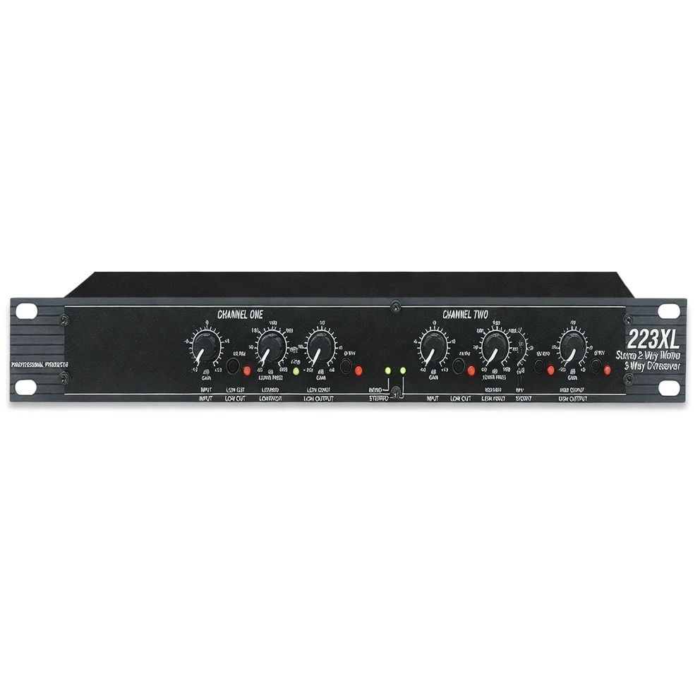 Harmonai D223XL Professional Stereo 24 dB/oct Electronic Crossover