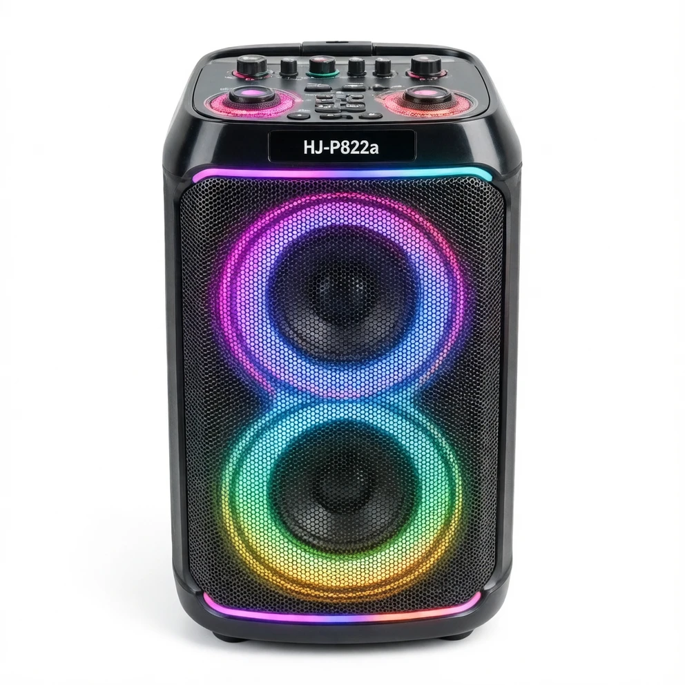 Harmonai HJ-P822a Colorful LED Bluetooth Portable Speaker
