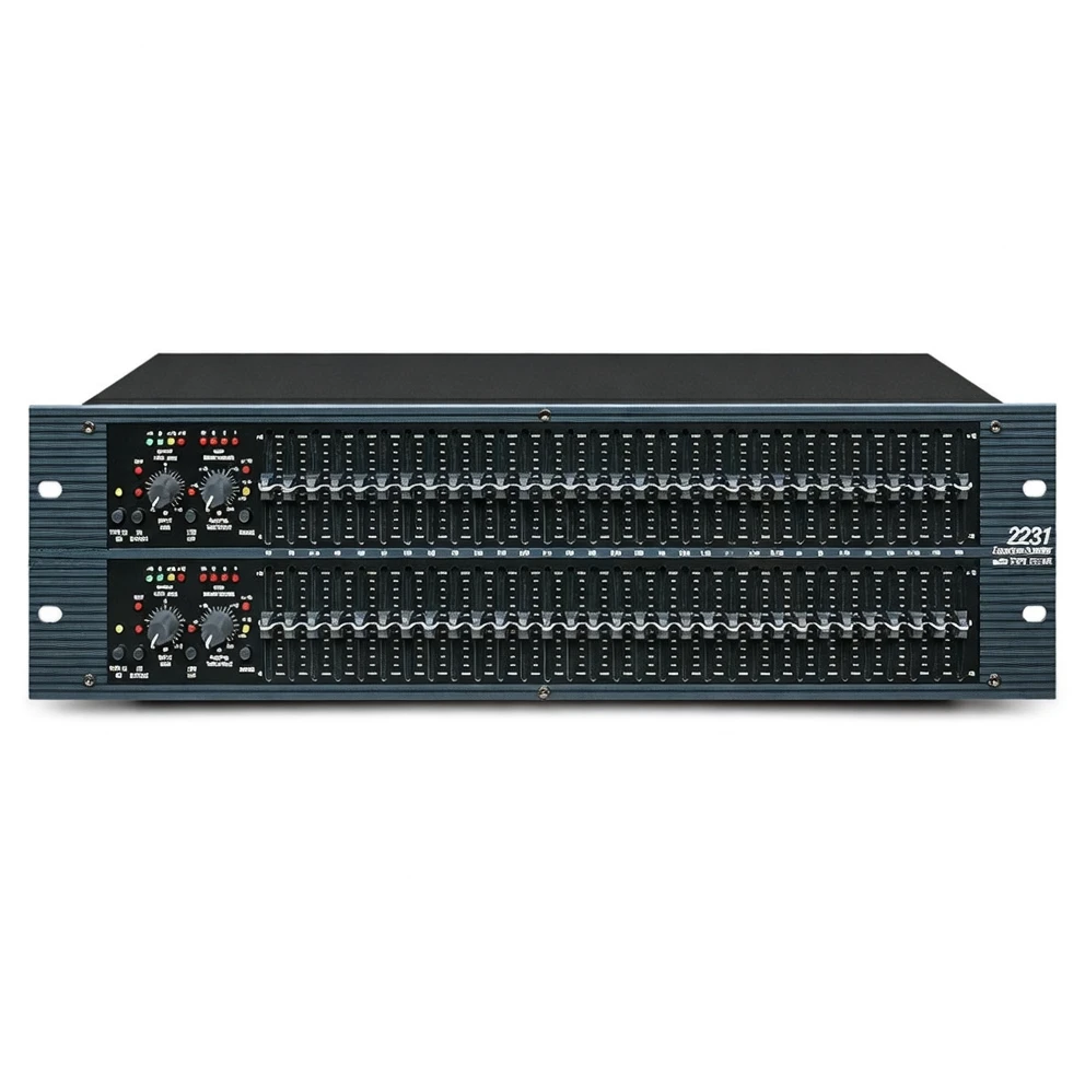 Harmonai D2231 Professional Dual 31-Band Graphic Equalizer with Limiter and Noise Gate