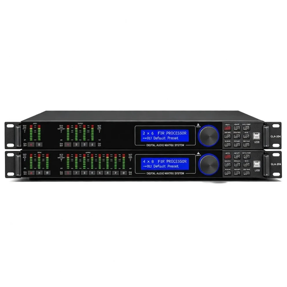 Harmonai GLA-204 2-in/4-out Digital Audio Processor — Compact DSP Audio Signal Manager