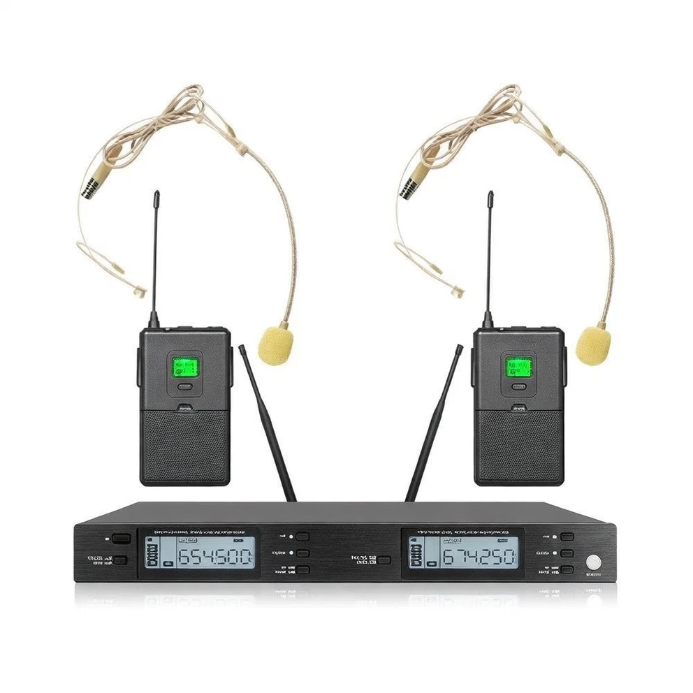 Harmonai MR20 UHF Dual-Channel Headworn Wireless Microphone — Professional Choice for Conferences, Performances & Teaching