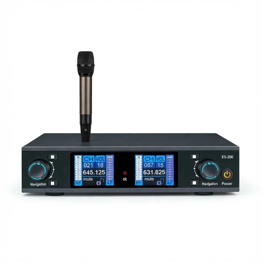 Harmonai ES200 Professional UHF Wireless Microphone — High-Fidelity Sound, Stable & Reliable