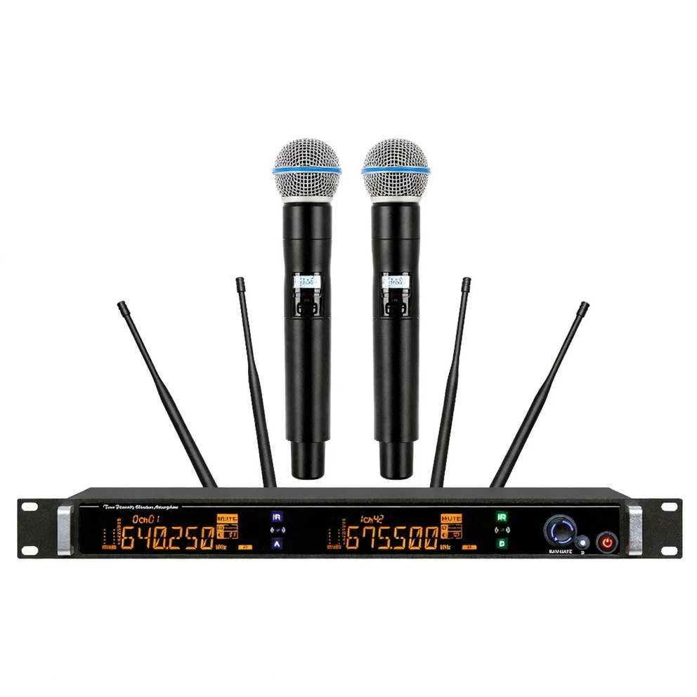 Harmonai GP-8600 Professional Dual-Channel True Diversity Wireless Microphone System