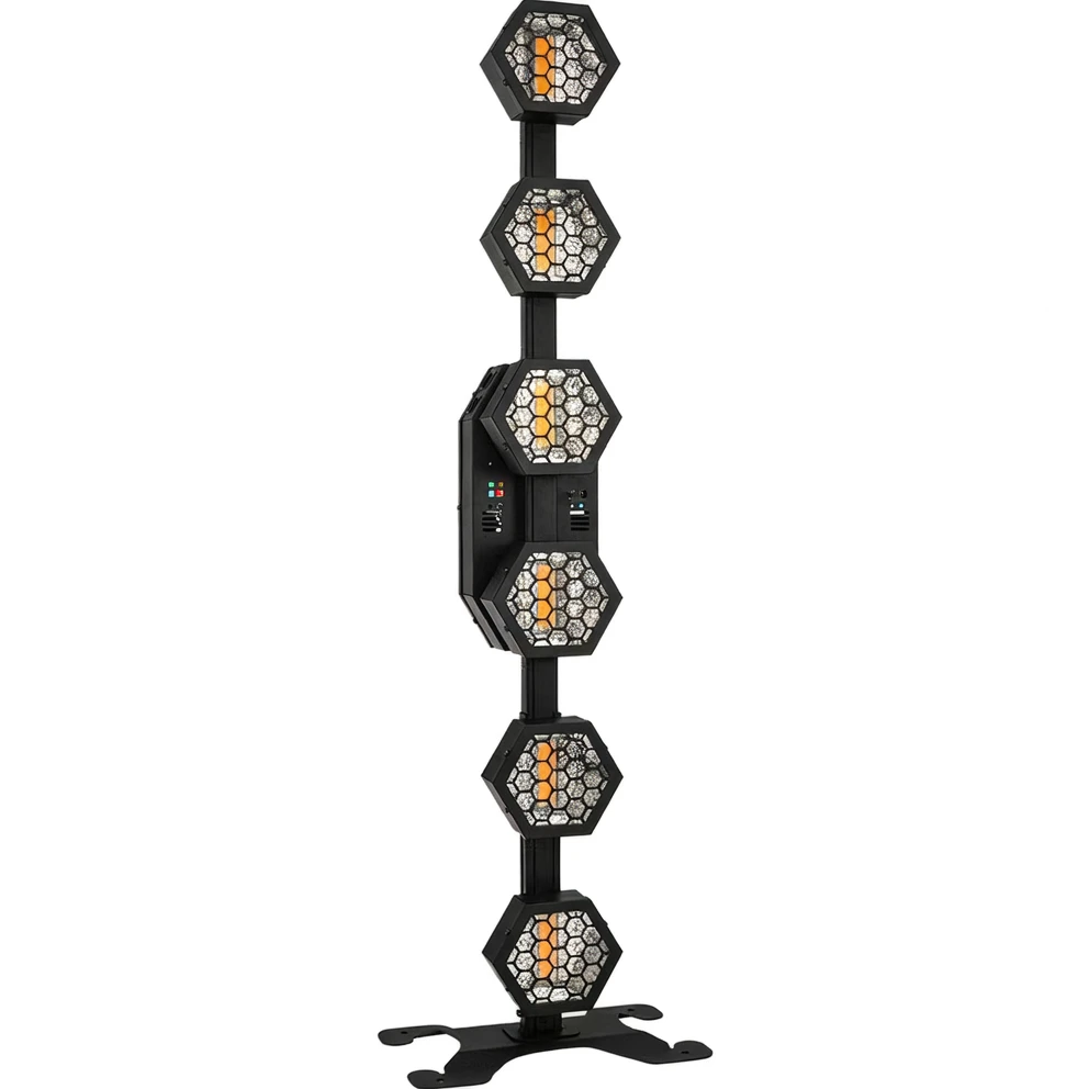 Harmonai mini6 Retro Effect Light QY-FYM6 — Bar & Live Streaming RGB Wash, Strobe & Fill Light All-in-One