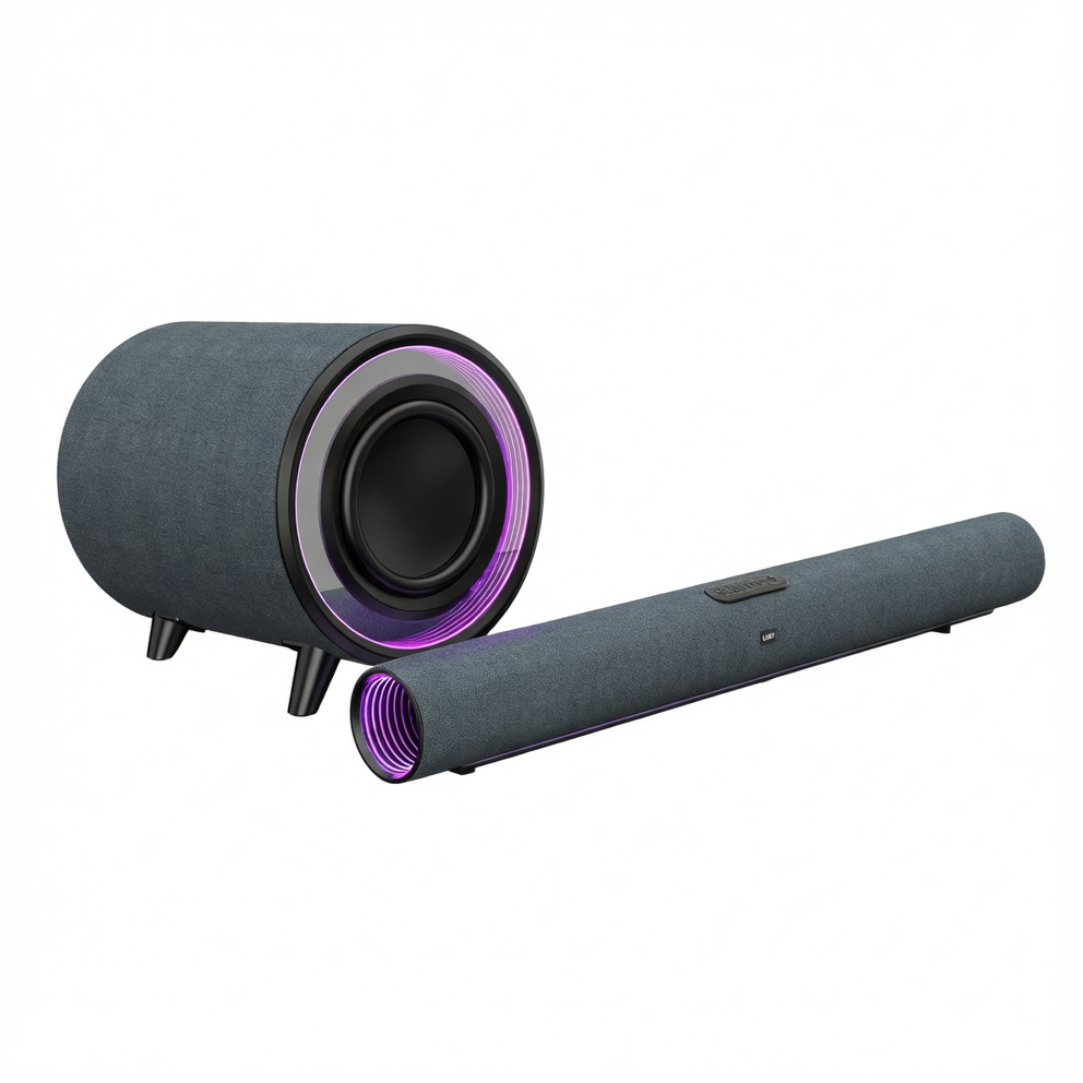 SE13PW 2.1-Channel Bluetooth Soundbar with Wireless Subwoofer