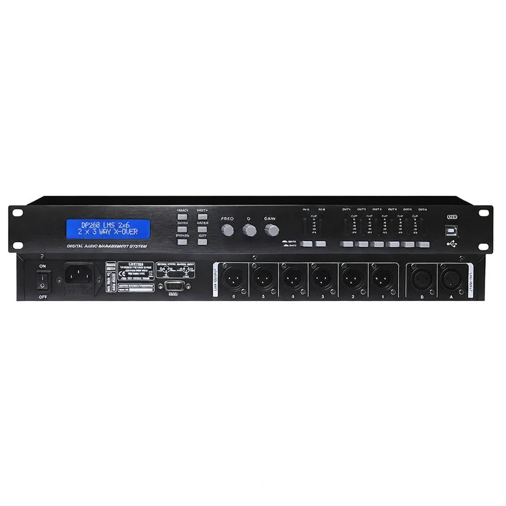 Harmonai DA-206 2-in/6-out Professional Digital Audio Processor — High-Precision Audio Management Solution