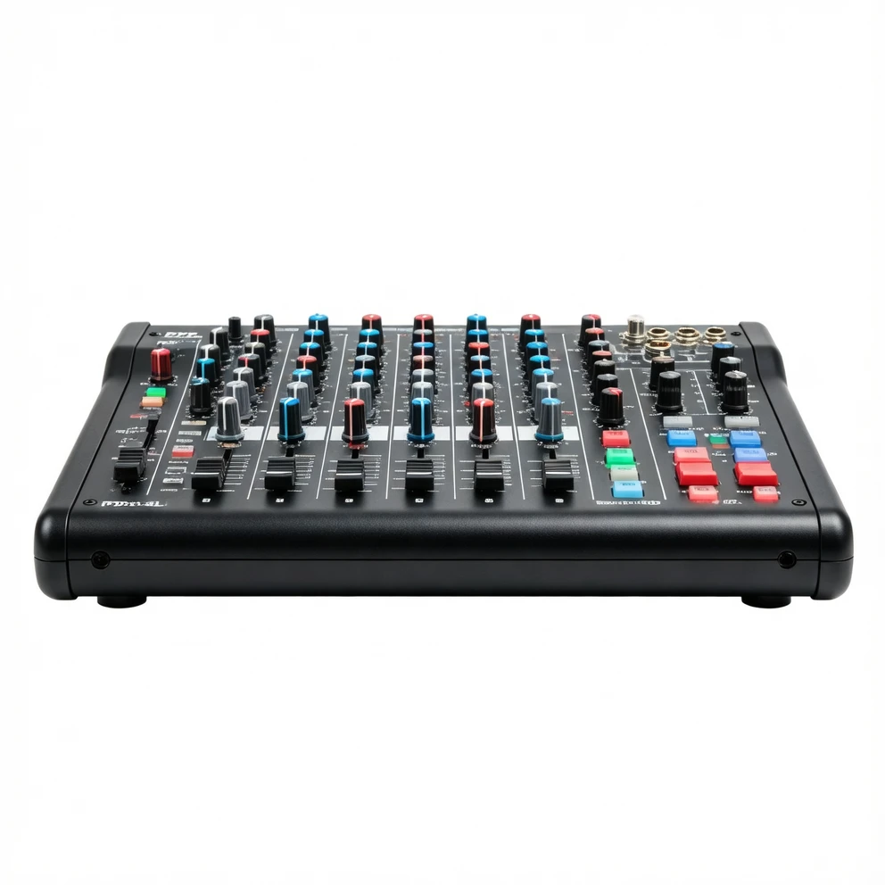 Harmonai PDX-8L Professional 8-Channel Mixer — 99 DSP Effects • Bluetooth MP3 • +48V Phantom Power