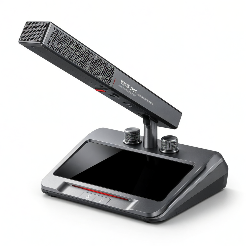 D8C Wired Push-to-Talk Chairman/Delegate Microphone with Voting