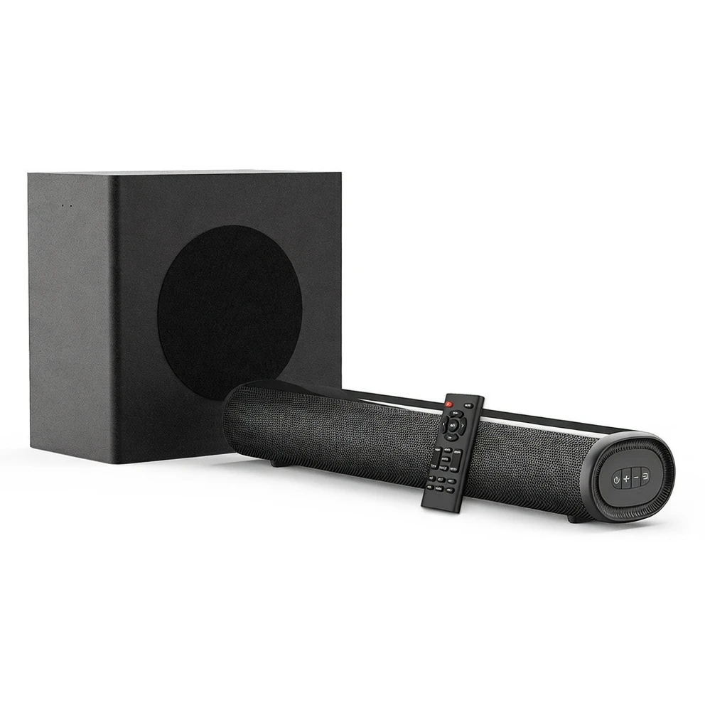 SE04D 2.1-Channel Bluetooth Soundbar with Wired Subwoofer