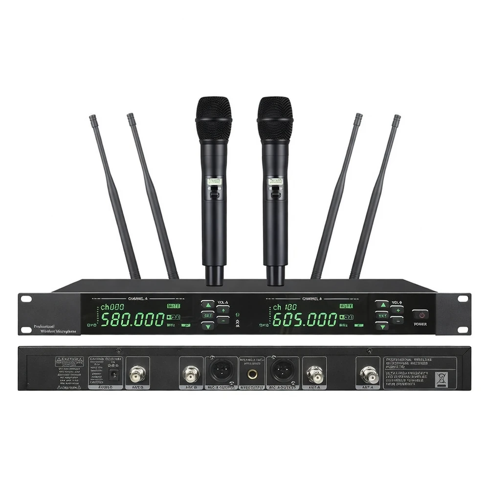 Harmonai GFV-200 Dual-Channel True Diversity Wireless Microphone System | Harmonai