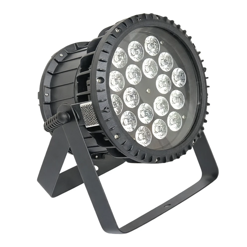 Harmonai QY-F1810 Waterproof 18-LED Quad PAR Light | RGB Full-Color DMX Stage Lighting
