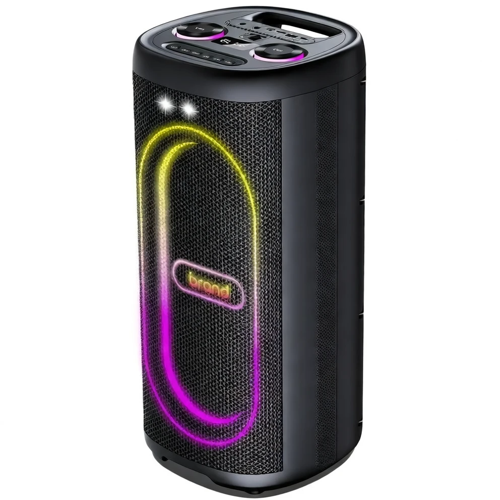 Harmonai HJ-P622 Portable Bluetooth Speaker — 40W High Power with Colorful Lights