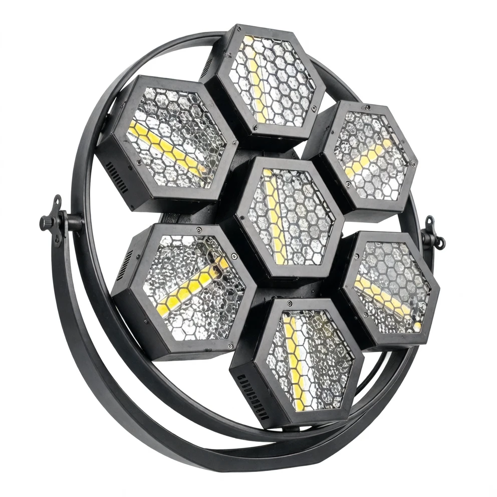 Harmonai Big 7 Retro Effect Light QY-F703B — Bar & Live Streaming Effect Light