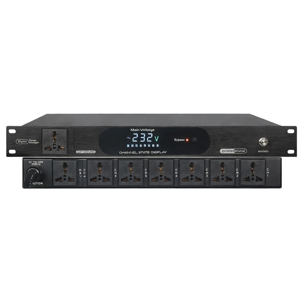 Harmonai AC-108 10-Channel 30A Multi-Function Sequencer — Smart Voltage Display & Adjustable Delay Switching