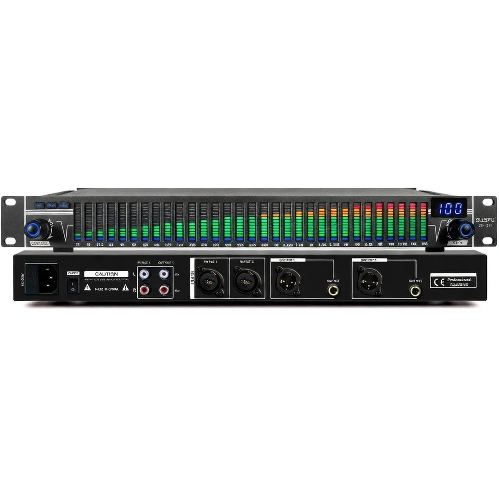 Harmonai GP-311 Digital Equalizer — Professional 31-Band EQ with DSP Audio Processing
