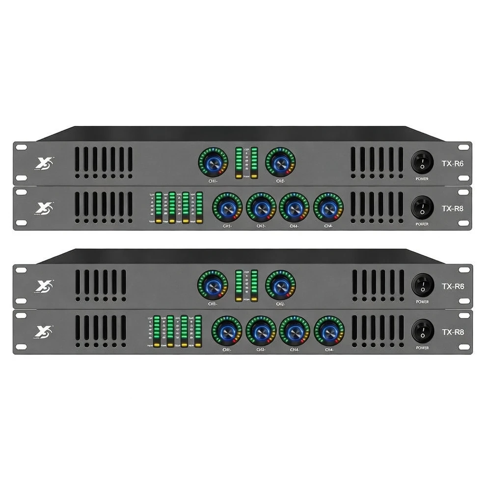 Harmonai TX SERIES Professional Power Amplifier — 1U Ultra-Thin Audio Power Amplifier