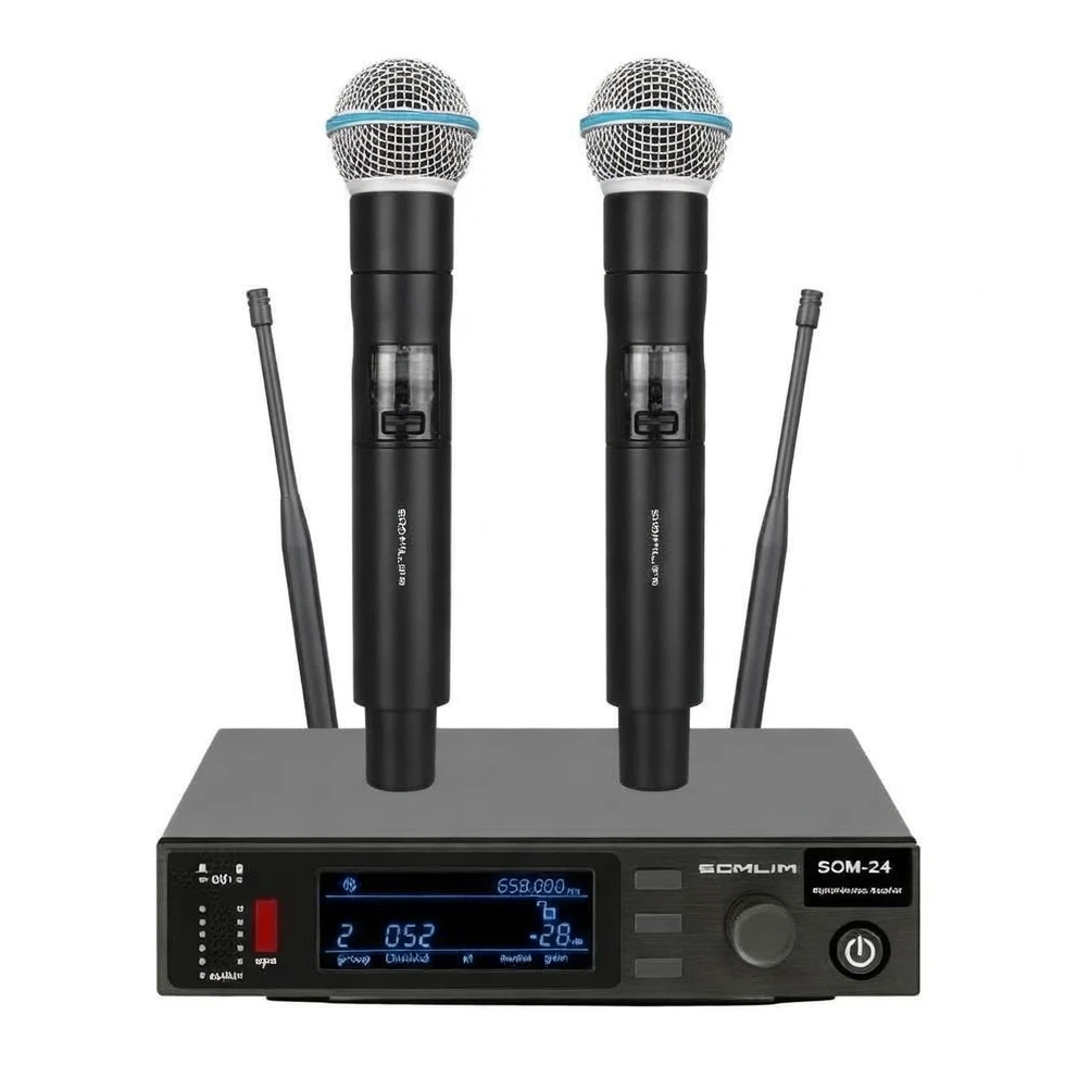 Harmonai SOM-24 Wireless Microphone — Professional UHF Handheld Mic