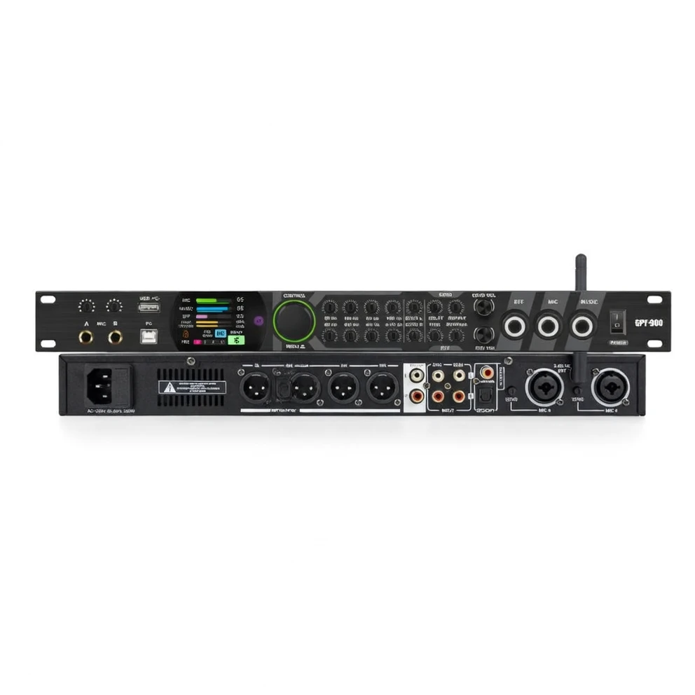 Harmonai GPY-900 Professional Karaoke Preamp — DSP Digital Audio Processing, 5.1-Channel Cinema-Grade Sound