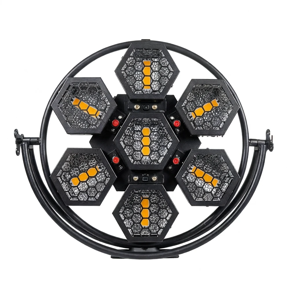 Harmonai Mini 7-Head Retro Effect Light QY-FG07 — Bar & Live Streaming Lighting