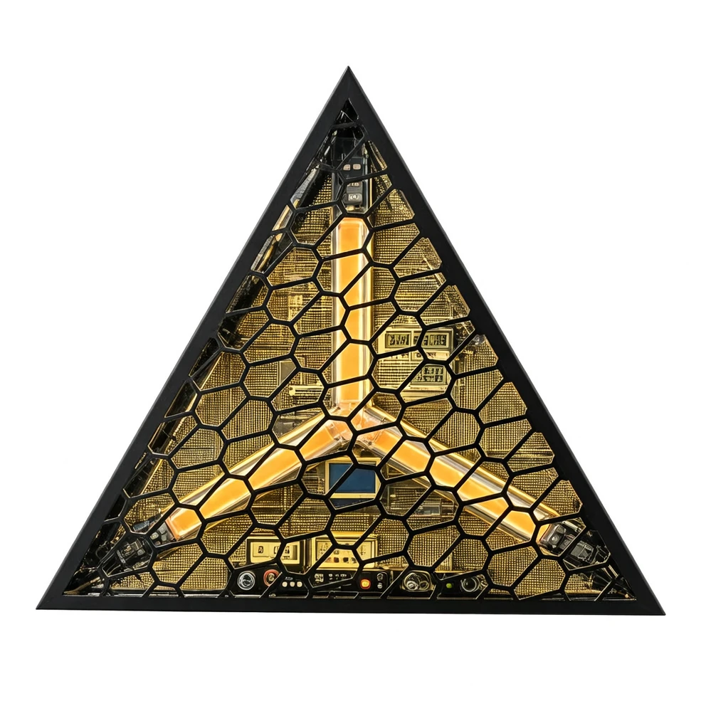 Harmonai Tri-Star Mercedes-Style Retro Effect Light QY-SBZ360 — Bar & Live-Streaming Stage Light